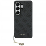 GUESS Etui 4G Classic Logo Charm MagSafe Samsung Galaxy S26 Ultra jaoks, must