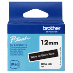 BROTHER Schriftband 12mmx4m valge/must BTAG-335