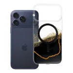 IPhone 18 Pro Max / 17 Pro Max jaoks meldud kaitsekott, kuldne, MagSafe-hilekujundus, mustEstonian: