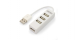Unitek Y-2146 Hub 4x USB 2.0,1x Phone Charger, White
