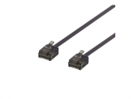 DELTACO CAT 6a Ikke afskrmet parsnoet (UTP) 15cm Patchkabel Sort