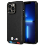 BMW Etui BMHCP14L22PTDK iPhone 14 Pro 6,1" must/mustanahast trikoloori tempel