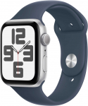 Apple Watch SE 2 44mm Silver Aluminium/Storm Blue Sport Band - S/M