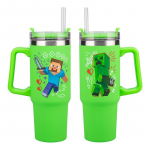 Paladone Minecraft roheline 900ml isoleeritud tass ja pille