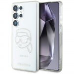 Karl Lagerfeld Rhinestones Karl Head Logo puhul Samsung Galaxy S25 Ultra lbipaistev