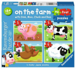 Ravensburger Puzzle 4in1 On the Farm, 2-3-4-5