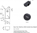 Reginox New York 18x40 (L) OKG Comfort Gun Metal II