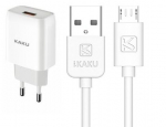 iKaku Kaku KSC-396 nutivooluadapter 2,4A laadija + 1 m microUSB kaabel