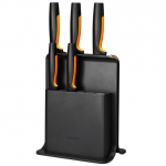 Knife set with plastic stand Fiskars FF, 5 knives