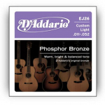 D''Addario DAddario EJ26 eelviisrauas keerdunud ehk helifaasid akustilisele kitarrrile, 6 tk