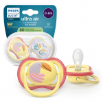 PHILIPS Avent Ultra Air rinnaga, 06 kk, 2 tk, helesiniviolet/helekollane (SCF087/04)
