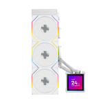 Lian Li Hydroshift II LCD-S, 360TL juhtmeta vedelikjahutussteem juhtpaneeliga, valge (GHS2LCDS36TW)