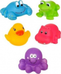 Akuku AKUKU AKUKU Bath Toys Colorful Animals 5 Pcs.