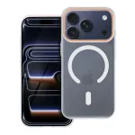 Case for iPhone 17 Pro / 18 Pro Go Orange compatible with MagSafe transparent