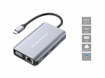 Conceptronic 7-1 USB-C-HDMI/3xUSB-A/VGA/+ 25cm gr