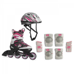 Roller skate set for children FILA J-One Combo G 3 Set, Pink/Magenta (S)