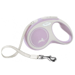 Inertia leash for dogs - Trixie New COMFORT, tape leash, XS: 3 m, pink