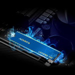 Adata LEGEND 700 256 GB - SSD - M.2, PCIe 3.0 x4, sinine/kuldne