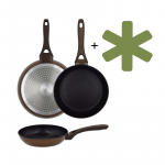 Baking pan Natura 26cm induction brown with guard