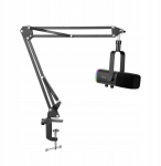 FIFINE AM8T USB/XLR RGB dnaamiline stuudio mikrofon koos PnP standiga