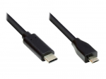 Good Connections USB2.0 kabel Micro B-C, 3 meetrit pikk