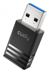 Cudy AX900 kahelevaba Wi-Fi 6 USB-adapter, WU900 1.0 WLAN 600 Mbit/s