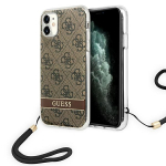 GUESS GUOHCN61H4STW iPhone 11 brzowy/pruun hardcase 4G Prindi rihm
