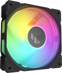ASUS TUF Gaming TR 120 ARGB Reverse PWM -tuuletin, 120 mm, musta (TUF GAMING TR120 FAN ARGB REVERSE BLACK)