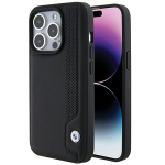 BMW BMHCP15X22RBDK iPhone 15 Pro Max 6.1" tarna/must kvakott nahast sinised tpid