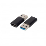 MicroConnect USB-A to USB-C Adapter, 10gbps Black Adapter, USB-C