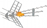 Televs Televes VHF/UHF kombineeritud antenn, TForce, DAT BOSS, LTE700 valmis (149421)