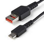 StarTech.com 3 jalga (1 m) kindlalt kinnitatav laadimiskaabel USB-A kuni USB-C andumit blokaator, ainult laadimise kaabel andmelekannet blokeeriv, ainult toitekaabel telefonidele/tahvlitele andmesalvamise USB adapterkaabel