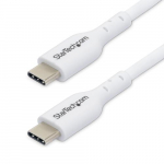 StarTech.com 3m (9.8ft) valge USB-C laadikabel, USB C kabel, USB 2.0 tp-C arvuti laadikord, 60W 3A judlus, TPE kael, USB-C andmekivekabel, M/M