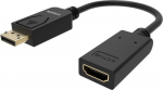 Vision TC-DPHDMI/BL video kabeli adapter HDMI tp A (Standard) DisplayPort must (musta)