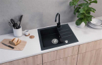 ALVEUS SINK ROCK30 BLCK+MIXER+SIF 1213091SEN