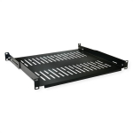 Value 19"-fikseeritud rihn, 485 x 400 mm, 1UH, maks. 25 kg, must