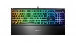 SteelSeries Apex 3 tarkvaraklahar QWERTY Nordic Must