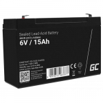 GREEN CELL AGM40 UPS aku VRLA AGM 6 V 15 Ah