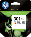 HP 301XL kolmevrviline suure mahutavusega tindikassett (CH564EE # UUS)
