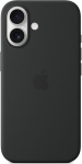 APPLE iPhone 16 silikoontomust kaitsembris MagSafe'iga, must (MYY13ZM/A)