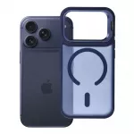 Case for iPhone 17 Pro / 18 Pro Forcell F-Protect Smoke Hybrid Premium compatible with MagSafe navy blue