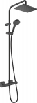 Shower system HANSGROHE VERNIS SHAPE 230 1JET: rain and hand shower, thermostatic mixer.