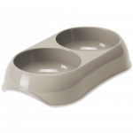 Kauss loomadele, plastikust : Magic Cat Plastic Double Bowl, hall, 23*13cm