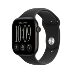 APPLE Watch Series 12 (GPS + Cellular) 46 mm musta alumiinikorpuse ja musta spordirannajuhvega, M/L (MJG94QN/A)