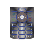 Motorola RAZR V3 V3i Keypadite asendusalgus Algas Must