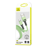 USAMS Kaabel U52 USB-C 2A Fast Charge 1m zielony/green SJ436USB02 (US-SJ436)