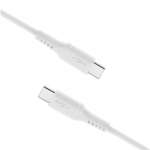Fixed | Vedel Silikoontarvik USB-C/USB-C, 2m, 60W | FIXDLS-CC2-WH