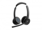 CISCO Headset 722, Wiirless Dual On-Ear Bluetooth Headsetiga Webex nupu, USB-A HD Bluetooth adapteriga, pehme kott, Karbonkoll, 1-aastane piiratud vastutusvte (HS-WL-722-BUNA-C)