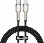 Baseus Kabelis Metal Type C - Torm 1m MustTranslation: Metal Type C Cable - Lightning 1m Black