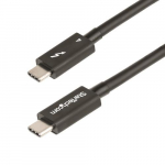 StarTech.com 1,6ft Thunderbolt 4 kabel - 40Gbps - 100W PD - 4K/8K Video - Inteli-tunnustatud Thunderbolt kabel - Kompatiibne USB 4/Thunderbolt 3/USB 3.2/USB Type-C/DisplayPortiga